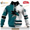 Custom NHL San Jose Sharks Mix Color Jersey 2023 Shirt Hoodie 3D