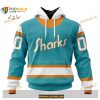 Custom NHL San Jose Sharks Reverse Retro Redesign Shirt Hoodie 3D