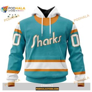 Custom NHL San Jose Sharks Reverse Retro Redesign Shirt Hoodie 3D