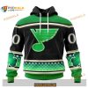 Custom NHL St Louis Blues Hockey Patricks Day Shirt Hoodie 3D