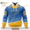 Custom NHL St Louis Blues Reverse Retro Redesign Shirt Hoodie 3D