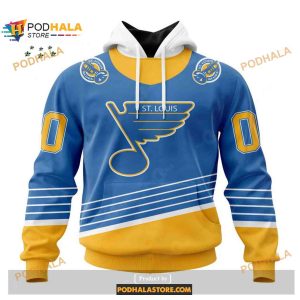 Custom NHL St Louis Blues Reverse Retro Redesign Shirt Hoodie 3D