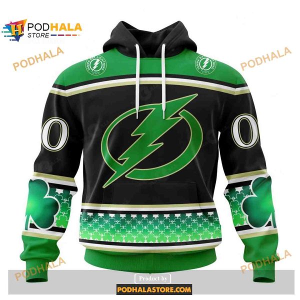 Custom NHL Tampa Bay Lightning Hockey Patricks Day Shirt Hoodie 3D