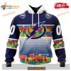 Custom NHL Tampa Bay Lightning Puzzle Game Gradients Full Color Shirt Hoodie 3D