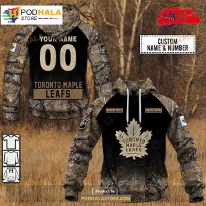 Custom NHL Toronto Maple Leafs Hunting Camouflage Design Sweatshirt Hoodie 3D