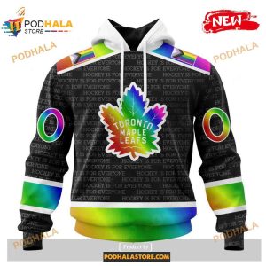 Custom NHL Toronto Maple Leafs Pride Gradient Color Design Hockey Shirt Hoodie 3D