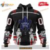 Custom NHL Toronto Maple Leafs Star Wars Black Design Shirt Hoodie 3D