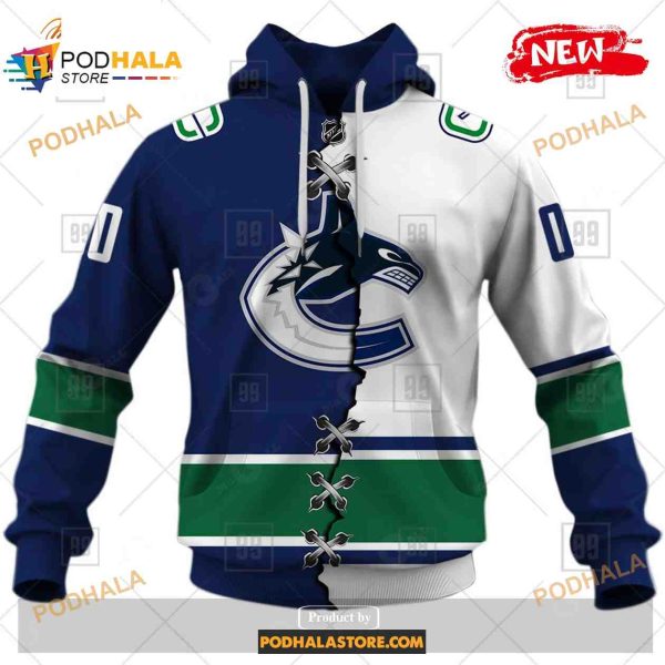 Custom NHL Vancouver Canucks Mix Color Jersey 2023 Shirt Hoodie 3D