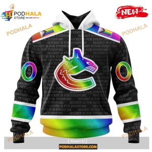 Custom NHL Vancouver Canucks Pride Gradient Color Design Hockey Shirt Hoodie 3D