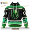 Custom NHL Vegas Golden Knights Hockey Patricks Day Shirt Hoodie 3D