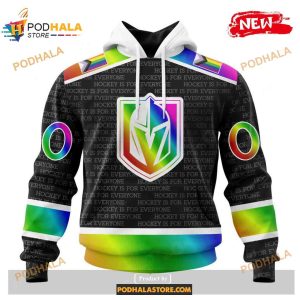 Custom NHL Vegas Golden Knights Pride Gradient Color Design Hockey Shirt Hoodie 3D