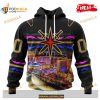 Custom NHL Vegas Golden Knights With Las Vegas Strip Shirt Hoodie 3D