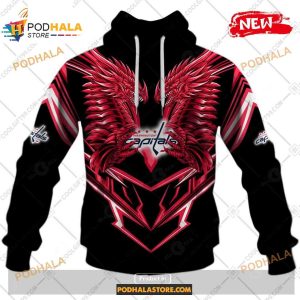 Custom NHL Washington Capitals Dragon Design Shirt Hoodie 3D