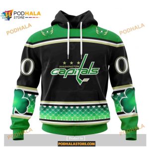 Custom NHL Washington Capitals Unisex Hockey Patricks Day Shirt Hoodie 3D