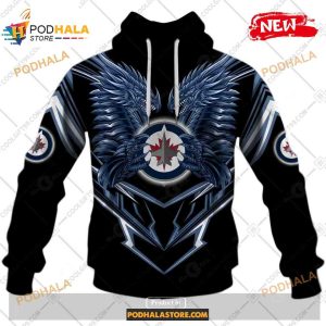 Custom NHL Winnipeg Jets Dragon Design Shirt Hoodie 3D