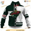 Custom Name And Number Mix Jersey 2023 NHL Minnesota Wild Hoodie 3D