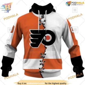 Custom Name And Number Mix Jersey 2023 NHL Philadelphia Flyers Hoodie 3D