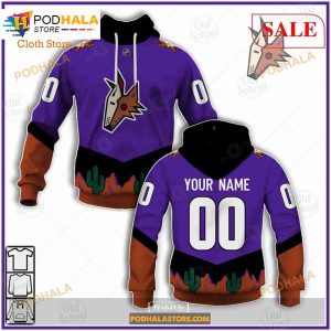 Custom Name And Number NHL Arizona Coyotes Sweatshirt Hoodie 3D