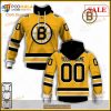 Custom Name And Number NHL Boston Bruins Sweatshirt Hoodie 3D