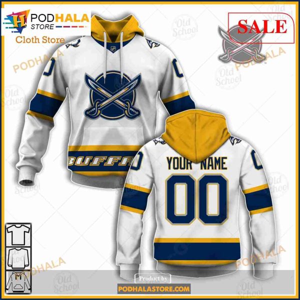 Custom Name And Number NHL Buffalo Sabres Sweatshirt Hoodie 3D