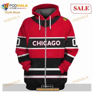 Custom Name And Number NHL Chicago Blackhawks Shirt Sweatshirt Hoodie 3D