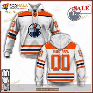 Custom Name And Number NHL Edmonton Oilers Sweatshirt Hoodie 3D