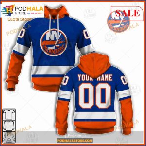 Custom Name And Number NHL New York Islanders Sweatshirt Hoodie 3D