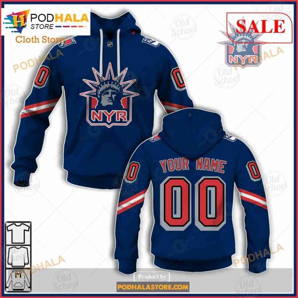 Custom Name And Number NHL New York Rangers Sweatshirt Hoodie 3D