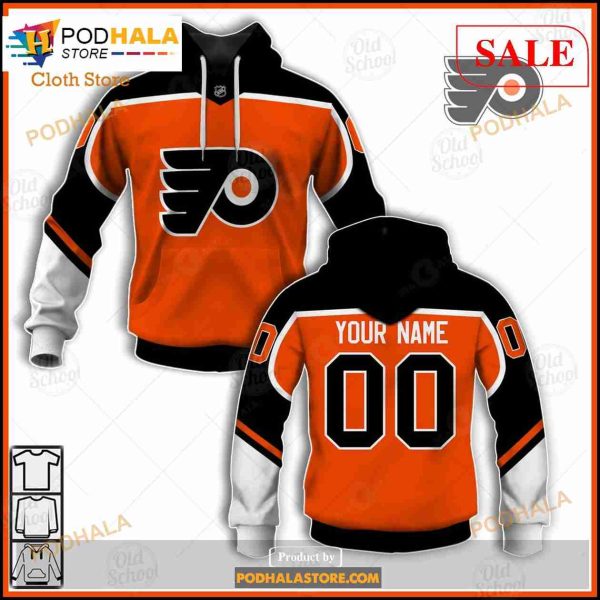 Custom Name And Number NHL Philadelphia Flyer Sweatshirt Hoodie 3D