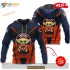 Custom Name Chicago Bears New Baby Yoda Sports NFL Hoodie 3D