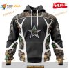 Custom Name Dallas Cowboys Camo Hunting Black Design Shirt NFL Hoodie 3D