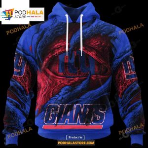 Custom Name Giants Demon Eyes Shirt NFL Hoodie 3D LIMITED EDITION