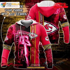 Custom Name Kansas City Chiefs Universe Light Design Shirt NFL Hoodie 3D