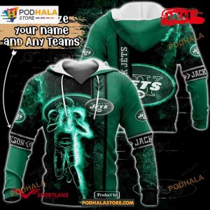 Custom Name New York Jets Universe Light Design Shirt NFL Hoodie 3D