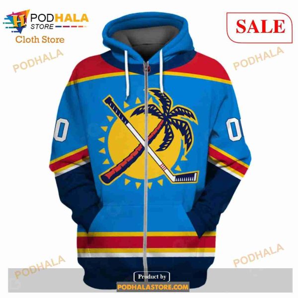 Custom Name & Number NHL Reverse Retro Florida Panthers Shirt Hoodie 3D