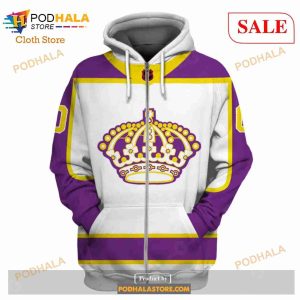 Custom Name & Number NHL Reverse Retro Los Angeles Kings Shirt Hoodie 3D