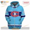 Custom Name & Number NHL Reverse Retro Montreal Canadiens Shirt Hoodie 3D