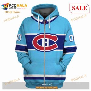 Custom Name & Number NHL Reverse Retro Montreal Canadiens Shirt Hoodie 3D