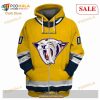 Custom Name & Number NHL Reverse Retro Nashville Predators Shirt Hoodie 3D