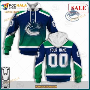 Custom Name & Number NHL Vancouver Canucks Reverse Retro Alternate  Shirt Hoodie 3D