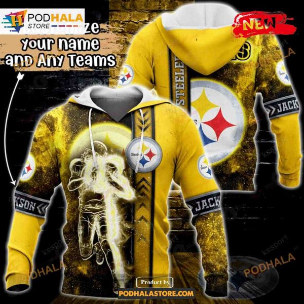 Custom Name Ps Universe Light Design NFL Hoodie 3D