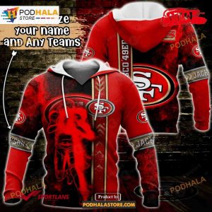 Custom Name San Francisco 49ers Universe Light Design NFL Hoodie 3D