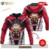 Custom Name Tampa Bay Buccaneers New Baby Yoda Sports NFL Hoodie 3D