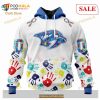 Custom Nashville Predators Autism Awareness Design NHL Hoodie 3D