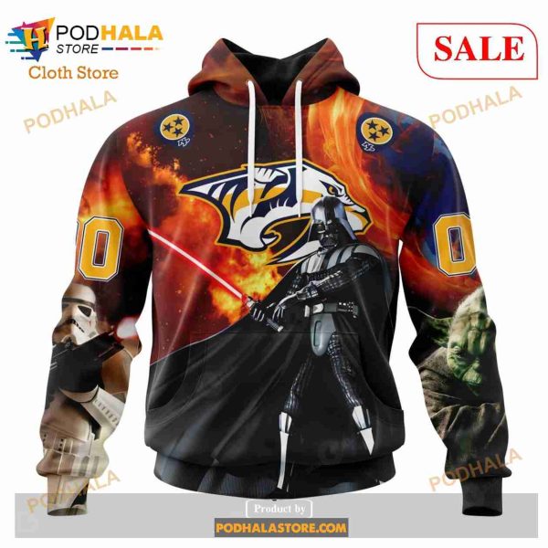 Custom Nashville Predators Design X Star War Sweatshirt NHL Hoodie 3D