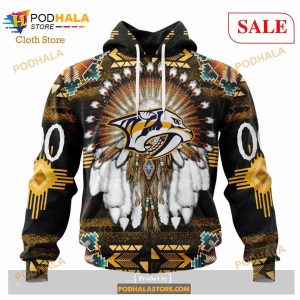 Custom Nashville Predators Native Costume Sweatshirt NHL Hoodie 3D