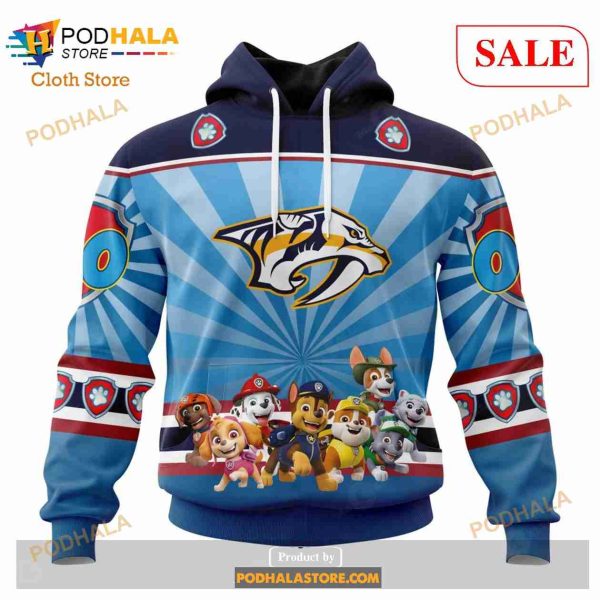 Custom Nashville Predators Paw Patrol Sweatshirt NHL Hoodie 3D