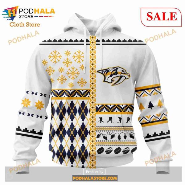 Custom Nashville Predators Unisex Christmas Sweatshirt NHL Hoodie 3D