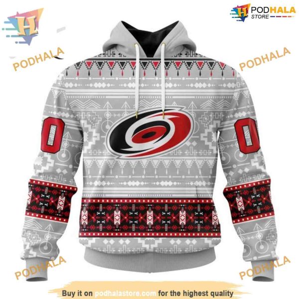 Custom Native Design NHL Carolina Hurricanes Hoodie 3D Sweatshirt