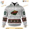 Custom Native Design NHL Minnesota Wild Hoodie 3D